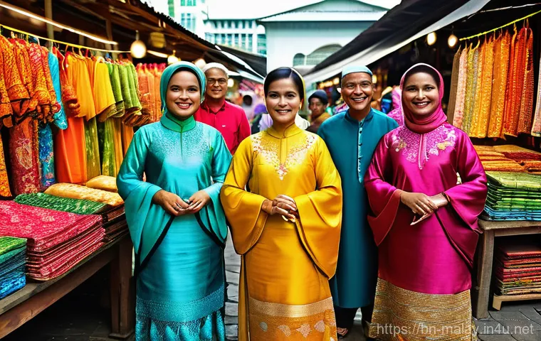 말레이시아의 대표적인 민족 구성 - Prompt 1: Cultural Tapestry at a Malaysian Market**